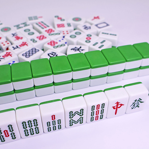 Mini <span class=keywords><strong>Plaque</strong></span> de Mahjong 24mm Couleurs Macaron Vente en Gros Commande en Gros Famille Entreprise Amis Club Fête Voyage Ensemble de Mahjong - Product Image 5