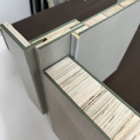 WanDa OEM ODM Moldura de puerta de madera recubierta de PVC resistente al agua, piezas de marco de puerta en forma de L con diseño minimalista para pedidos al por mayor