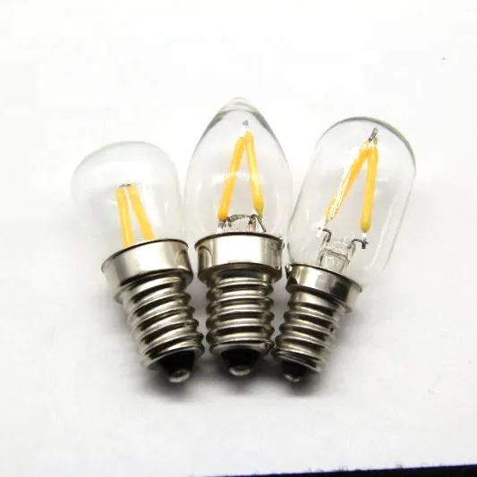 T22 E12 2W E14高輝度クリアミニLEDフィラメント照明電球ランプ
