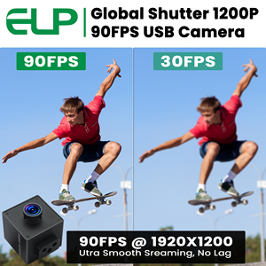 Cámara USB de 2.3MP con Obturador Global AR0234, Alta Velocidad 1080P 90FPS, Gran Angular Sin Distorsión, USB2.0, <span class=keywords><strong>para</strong></span> Fotografía de Movimiento Rápido - Product Image 3