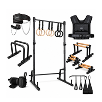 TOPTONS Équipement de Calisthénie Personnalisé Pliable et Portable : Parallettes, Barres de dips, Barres de pompes, Gilet lesté, Supports de dips