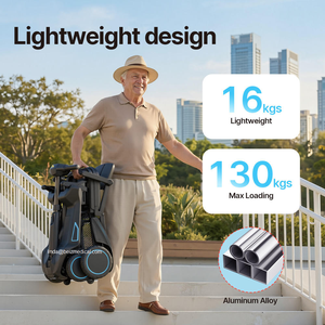 Conception pliable en 1 seconde, plié, il devient compact au point de s'adapter facilement au coffre d'une voiture - Scooter de mobilité - BZ-KLO01 - Product Image 1
