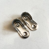 Raccords de quincaillerie de meubles, Rail de fer, Support de tige de placard ovale, Support d'extrémité de Tube d'armoire en acier pour Support de Tube ovale de Tube de 16mm