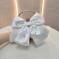 Sac à main de soirée en soie blanche, style trapèze, pour mariage et banquet, en dentelle de polyester, haut de gamme, style féerique, pour robe Cheongsam - Vente chaude transfrontalière