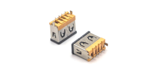 Conector USB-AF-4S Hembra de Cuerpo Corto H:10.0mm Carcasa de Hierro Naranja con Cubierta 4P - Product Image 5