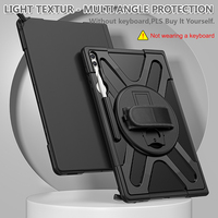 Casing Tablet Gaya Bisnis Kompatibel dengan Keyboard Bluetooth untuk Samsung Galaxy Tab S9 Ultra X910 14.6 Inci