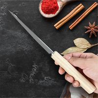 Couteau utilitaire Nakiri personnalisable en acier Damas VG10 67 couches, manche en bois, lame fixe, ensemble de 3 pièces, pour droitier, compatible OEM