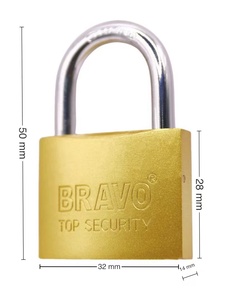 <span class=keywords><strong>Candado</strong></span> dorado Bravo <span class=keywords><strong>de</strong></span> alta <span class=keywords><strong>seguridad</strong></span> con 3 Llaves para el mercado sudamericano Suministro directo <span class=keywords><strong>de</strong></span> fábrica 20-75mm - Product Image 3
