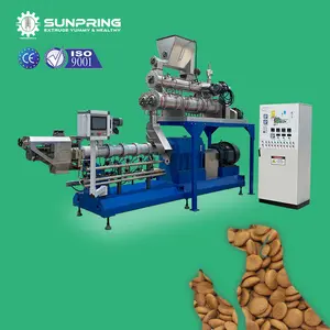 SunPring dual extrusion pet food machine equipment for dog food machinery for making food for pets- dogs and cats