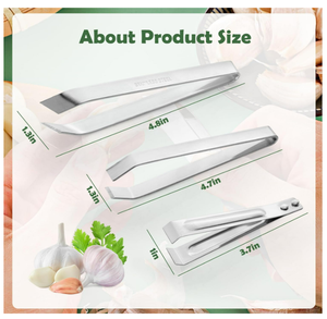 Éplucheur d'ail en acier inoxydable, outils pour légumes pour la cuisine domestique, élimine facilement et rapidement la peau d'ail, facile à nettoyer - Product Image 2