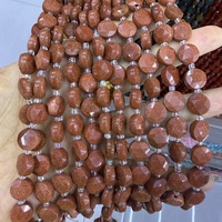 Perles en pierre naturelle œil de tigre facettées en gros, forme pièce de monnaie 10*5mm, en vrac pour la fabrication de bijoux DIY