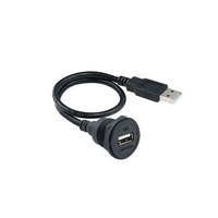 Conector USB 2.0 3.0 Resistente a la Intemperie, Cable de Datos Tipo C, Conector Circular Macho y Hembra, Adaptador de Cable USB Mini Micro para PCB