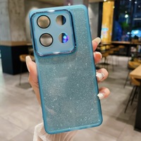 Étui de téléphone portable en TPU souple avec paillettes pour Motorola Edge 60 Stylus 50 Fusion G86 G56 G85, coque de téléphone antichoc