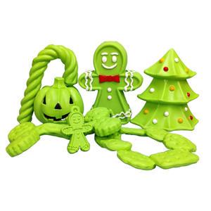 Juguete Masticable para Perros Pequeños y Medianos con Sabor a Leche y Tocino, <span class=keywords><strong>de</strong></span> Goma Natural Resistente y con Sonido, Precio <span class=keywords><strong>de</strong></span> Fábrica, Regalo <span class=keywords><strong>de</strong></span> Navidad - Product Image 3