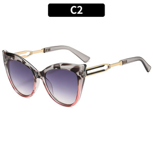 Simples Cat-Eye Óculos De Sol Das Mulheres Dot Paint Frame Grande Templos De Metal Novo Estilo Óculos De Proteção Solar Moda - Product Image 6