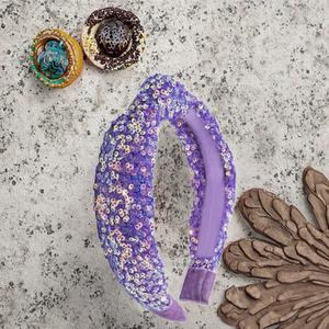 Nouveau Bandeau Arc-en-ciel Fait Main de Haute Qualité avec Nœud à Paillettes Mignon pour Fille, Perles Scintillantes, Décoration de Fête d'Anniversaire Princesse - Product Image 2