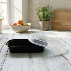 Disposable PP Plastic Meal Prep <b>Containers</b> with Airtight Lids, Microwave Safe Stackable Lunch Boxes Wholesale - Product Image 1