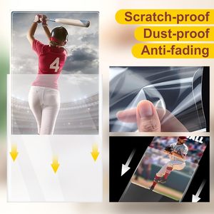 Soft for 2-5/8" X 3-5/8" for Standard Trading Cards TCG Clear PP <b>Plastic</b> Non-PVC 0.05mm Thick Protective Card Guards - Product Image 4