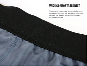 Vente en gros de caleçons boxer à taille moyenne avec logo personnalisé 88% polyester souple pour homme sans couture logo personnalisé - Product Image 4