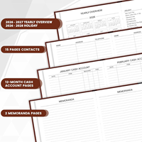 2026 planificateur quotidien calendrier Agenda cuir Pu couvre personnalisable manifeste planificateur cahiers en gros