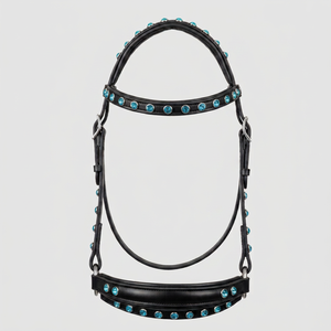 Bridon en cuir pour cheval avec un style élégant de compétition de Divine International India - Product Image 1