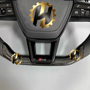 Volant personnalisé en fibre de carbone et cuir HZ pour <span class=keywords><strong>Audi</strong></span> A6/A7/A8/A3/<span class=keywords><strong>A5</strong></span>/B9/B8/R8/TT/Q3/Q5/Q7/Q8/C6/C7/C8/RS7 - Product Image 5