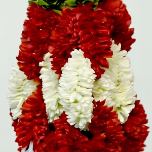 Artificial Flower Garland red <b>White</b> Floral <b>Hanging</b> Decoration for Wedding Mandap Temple Pooja Festival Home Entrance Decor - Product Image 2