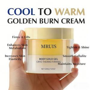 Crème de massage amincissante et raffermissante anti-cellulite à action rapide, Gel Cryo Thermo raffermissant doré pour le ventre, les cuisses et les bras - Product Image 3