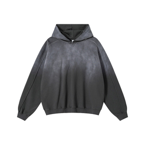 Sweat à capuche vintage épais et confortable en 100 % coton de haute qualité, style décontracté et urbain, personnalisable avec logo – Collection 2026 - Product Image 1