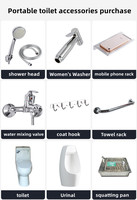 Meilleures ventes : Toilettes mobiles en plastique pour la Thaïlande et l'Arabie Saoudite, WC portables, toilettes WC russes populaires en gros pour les parcs