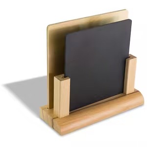 Soporte de menú de madera para restaurante al por mayor soporte de mesa de madera soporte de tarjeta de menú de bebidas para Cuevas de España Castillo Nenin Van Gogh - Product Image 2