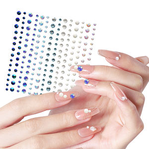 Venta caliente DIY perla gema pegatinas acrílico lágrima topo maquillaje ojo cara diamante transfronterizo PVC decorativo ojo cara pegatinas - Product Image 1