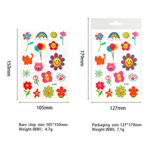 Tatuaggi Temporanei per Bambini con Logo OEM, Adesivi Artistici a Trasferimento d'Acqua, Fluorescenti e Luminosi con Luce UV - Product Image 6