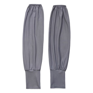 Mangas de protección solar para hombre, color gris oscuro, transpirables, de secado rápido, para ciclismo, pesca, protección UV, de seda helada - Product Image 1