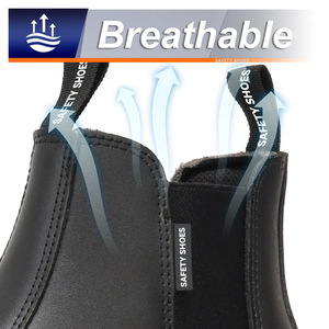 Botas de Seguridad de Trabajo Unisex con Certificación CE, Corte Alto, Impermeables, con Puntera de Acero, Transpirables, de PU y Goma, Antideslizantes, Anti-Impactos y Anti-Pinchazos - Product Image 6