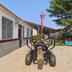 एटव हाइड्रोलिक लकड़ी लॉग लोडर ट्रेलर क्रेन के साथ - Product Image 3