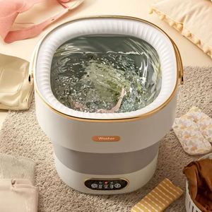 Portable 13L Folding Electric Washing Machine Multi-Function <b>Mini</b> Appliance for Home Travel for Clothes Underwear Baby Clothing - Product Image 4