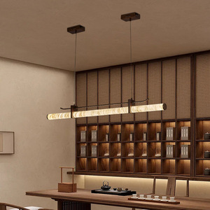 Lámpara de Techo Estilo Restaurante Cloud-Stone Inspirada en la Dinastía Song, Fuente de Luz LED, Construcción de Acero Inoxidable y Mármol, Lujosa y Moderna - Product Image 4