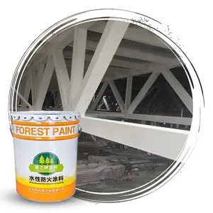 Waterbased आग की रक्षा के साथ कोटिंग आग retardant निविड़ अंधकार पेंट fireproof सामग्री के लिए लकड़ी और बाहरी इस्पात संरचना
