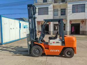 Heli Chariot élévateur diesel d'occasion de 3.5 tonnes avec mât à deux étages et RWD pour travaux de construction à vendre - Product Image 3