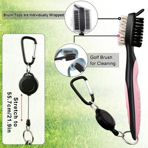 Kit de Accesorios de Golf Personalizados: Bolsa para Pelotas de Golf, Tees de Golf, Cepillo Limpiador de Palos de Golf, Herramienta Limpiadora de Ranuras, Herramienta para Reparar Divots, Marcador Magnético de Pelotas - Product Image 4