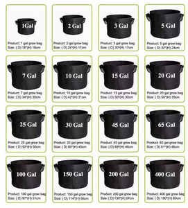 Macetas de Tela Transpirables y Ecológicas de 5 Galones para Cultivo Hidropónico, Bolsas de Cultivo para Jardines Interiores/Exteriores y Crecimiento de Plantas - Product Image 6