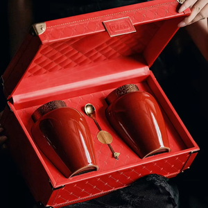 Caja de Regalo de Cuero para Empaque de Té, Serie Tratamiento Cortesía, Caja Vacía, Color y Logotipo Personalizables, Venta al por Mayor de Fábrica, Ideal para Compras y Alimentos - Product Image 1