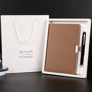 Agenda Personalizada A5, Cuaderno de Cuero PU de Lujo, Juego de Regalo con Bolígrafo, Papelería Empresarial para Uso Escolar - Product Image 4