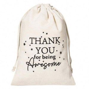 Wholesale Eco-Friendly Customized Natural Organic Small Cloth Cotton Gift <b>Bags</b> <b>Canvas</b> Shopping <b>Drawstring</b> <b>Bag</b> With Custom Logo - Product Image 6