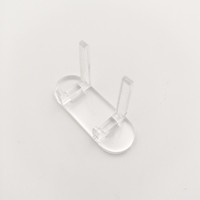 Support d'affichage multicouche en PMMA transparent de 8 mm d'épaisseur à double support, pour présentoirs de vêtements, finition polie, montage facile – Meilleures ventes