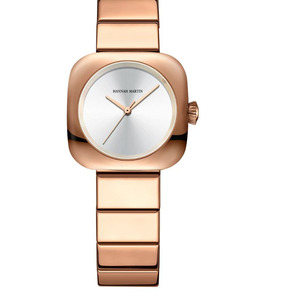 Elegante reloj cuadrado pequeño dorado Banda de acero inoxidable Diseño clásico para mujer - Product Image 5