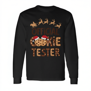 T-shirt ufficiale a maniche lunghe Christmas Cookie Tester - Product Image 2