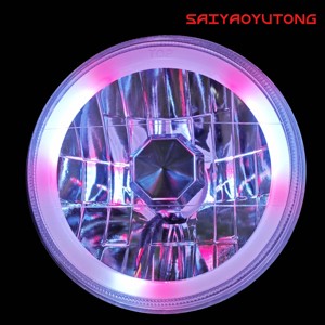 Đèn pha <span class=keywords><strong>LED</strong></span> RGB 5 inch với đèn pha tròn, bóng đèn H4 55W, tình trạng mới, đèn pha bán kín 5 inch - Product Image 3