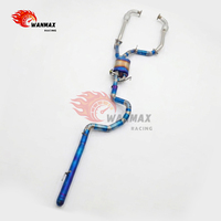 Sistem Knalpot Paduan Titanium dengan Pipa Biru Terbakar untuk Toyota Land Cruiser 4.0L 4.6L 5.7L Peningkatan Performa